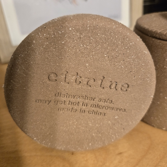 Citrine Spice Jars Ceramic NWOT - Picture 3 of 7